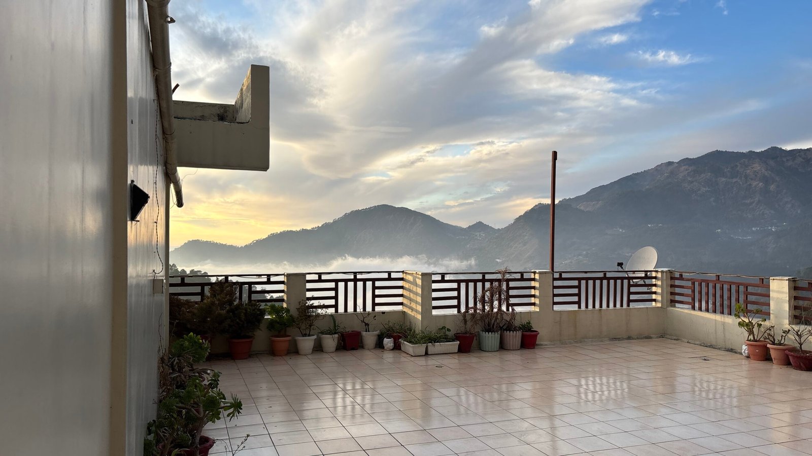 green roof hotel view